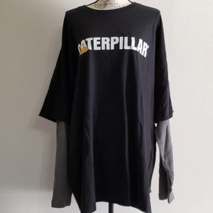 NWOT CAT Caterpillar 2XL Tee with Thermal Sleeves